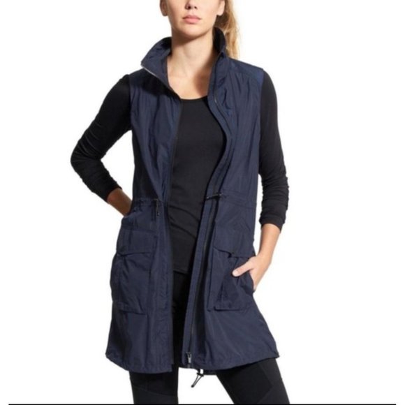Athleta Jackets & Blazers - ATHLETA City Slicker Vest Navy Size M